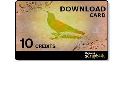 Universal scrapbook cards - 10 Credits