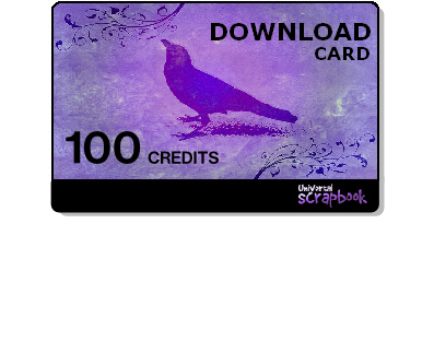 Universal scrapbook card - 100 Credits