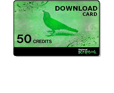 Universal scrapbook card - 50 Credits